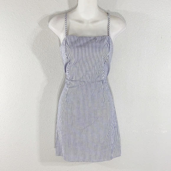 NWT Kendall + Kylie blue white stripe dress - Picture 9 of 10